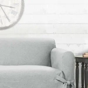 Sure Fit Gray Farmhouse Basket Weave Sofa Slipcover Poshmark